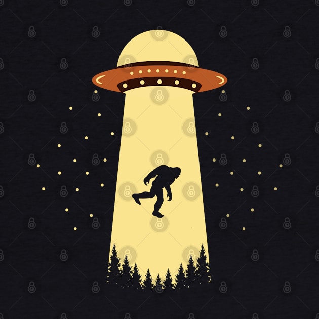 Bigfoot Ufo Abduction by Tesszero